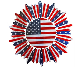 Spinfinity® Vivid Spiral US Flag Wind Spinner