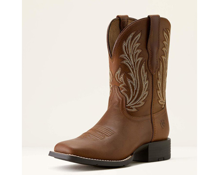 Ariat® Women's Round Up Filly Wide Square Toe Western Boot - Sorrel Crunch