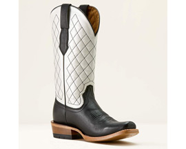 Ariat® Women's Futurity Denton Narrow Cutter Toe Western Boot - Little Black Dress Bright Pearl