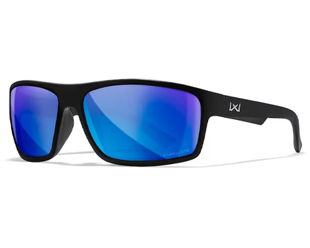 Wiley X® Men's Peak XL Sunglasses - Captivate Polarized Blue Mirror