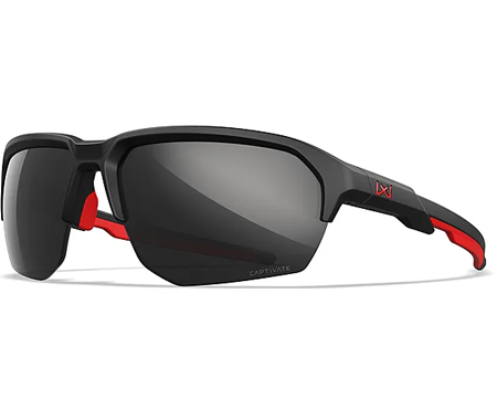 Wiley X® Jakl Sunglasses - Captivate Non-Polar Black Mirror