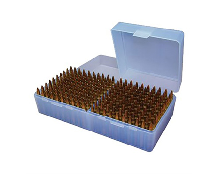 MTM Case-Gard® 17 Remington Flip-Top Ammo Box - Clear Blue