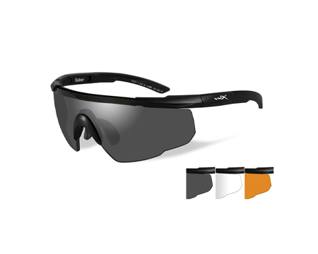Wiley X&reg; Saber Advanced Lenses and Frame Kit - Grey/Clear/Rust