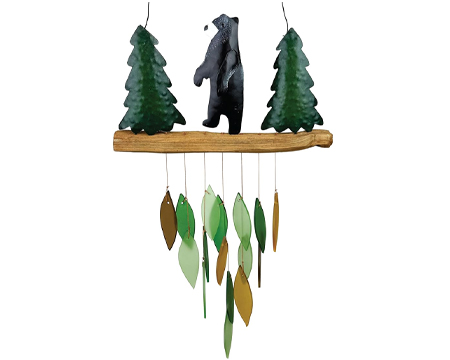 Blue Handworks&reg; Tall Bear Windchime