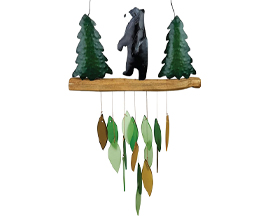 Blue Handworks&reg; Tall Bear Windchime