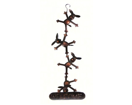 Dancing Doggies Welcome Sign