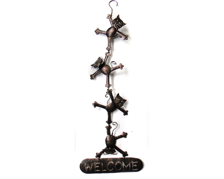 Dancing Kitties Welcome Sign