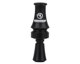 Cupped® Waterfowl Outdoors Comeback Quack Double Reed Duck Mouth Call - Black