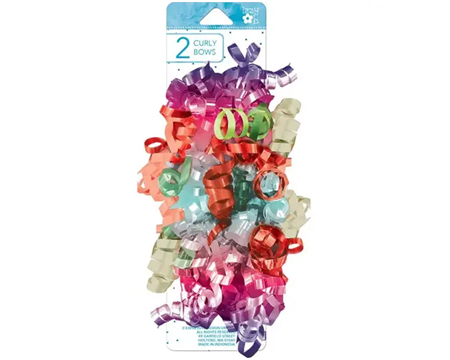 Bright Curly Bows 2 Pack