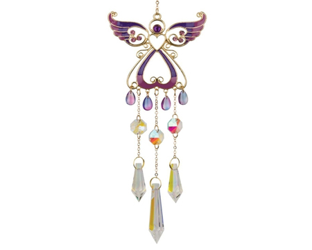 Purple Angel Ornament