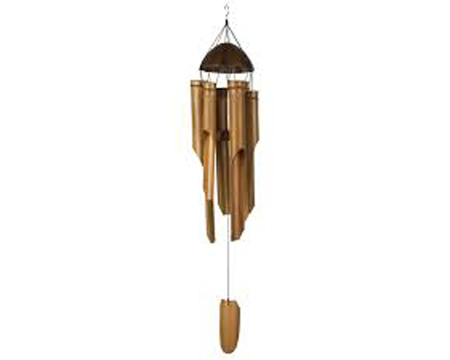 Woodstock Chimes&reg; Asli Arts Brown� Half Coconut Bamboo Wind Chime 