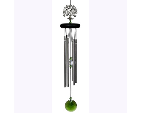 Woodstock Chimes&reg; Signature Collection� 19 in. Tree Of Life Wind Chime - Silver Aluminum