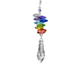 Woodstock Chimes&reg; Rainbow Makers Cascade Collection� 4 in. Icicle Crystal Suncatcher Wind Chime