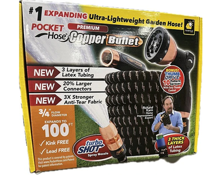 Copper Bullet&reg; Pocket Hose 3/4 x 100