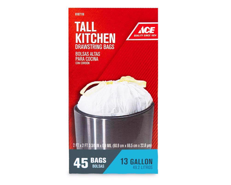 ACE&reg; Tall Kitchen Bags with Drawstring