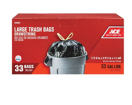 ACE&reg; Large 33 Gallon Trash Bags