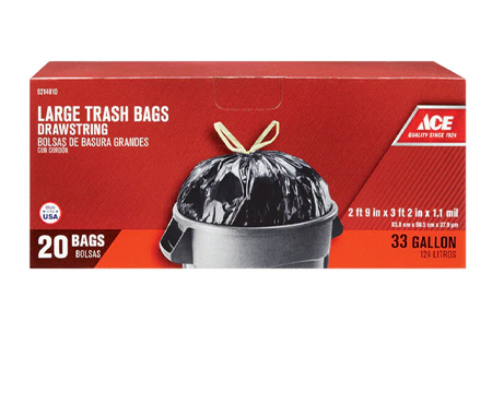 ACE&reg; Large Drawstring Trash Bags 20 Ct