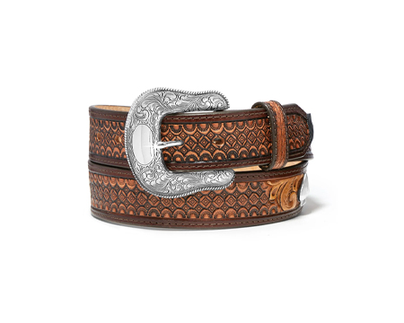 Tony Lama&reg; Men's 38" High Roller Brown Leather Belt
