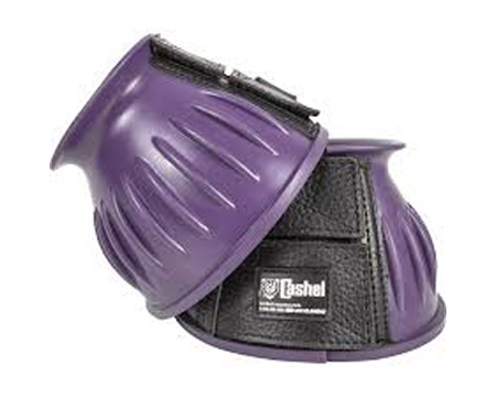 Cashel&reg; Large Rubber Bell Boots - Purple