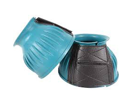 Cashel&reg; Large Rubber Bell Boots - Teal