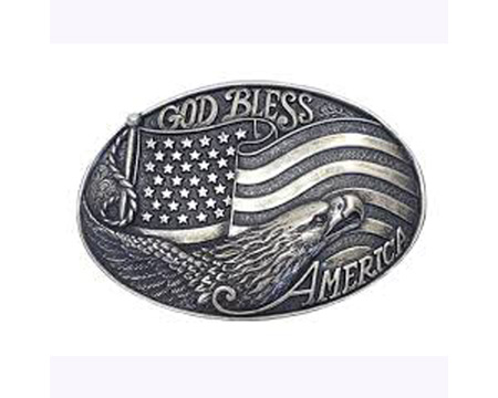 Nocona&reg; God Bless America Belt Buckle