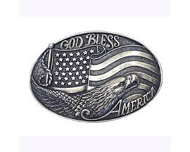 Nocona&reg; God Bless America Belt Buckle