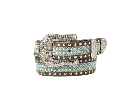 Angel Ranch&reg; Girl's Turquoise Beaded Belt