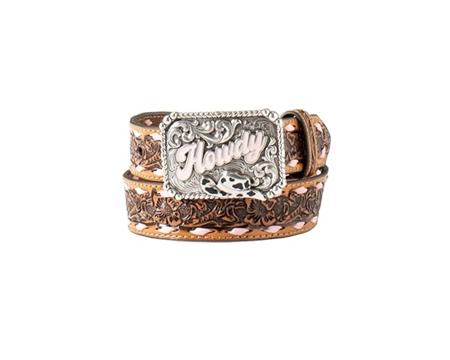 Angel Ranch&reg; Girl's Floral Howdy Belt Size 26