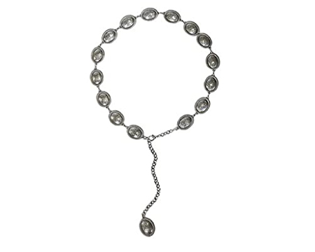 Angel Ranch&reg; Western Womens Silver Concho Belt M 34