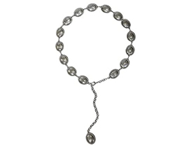 Angel Ranch® Western Womens Silver Concho Belt M 34
