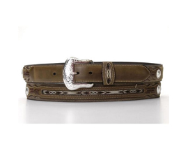 Nocona&reg; Men's Top Hand Fabric Inset Belt 32
