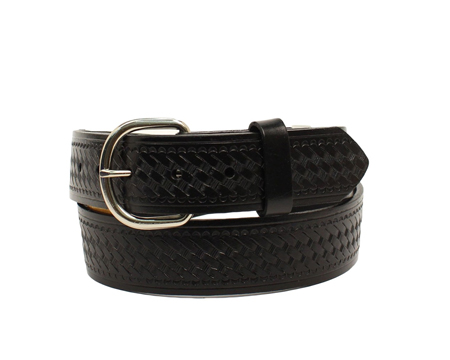 Nocona&reg; Men's Black Hired Hand Tooled Belt 50