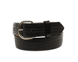 Nocona&reg; Men's Black Hired Hand Tooled Belt 50