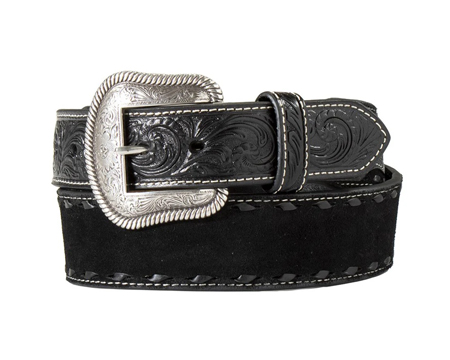 Nocona&reg; Rough Black Belt 38