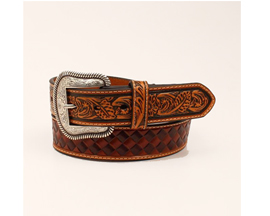 Nocona&reg; Men's Embossed Basketweave Belt 38