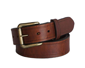 Oil Tanned Brown Leather Belt 36