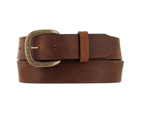 Justin&reg; 32 in. Men's Basic Leather Work Belt Reg & Big Bark - Brown