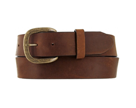 Justin&reg; 32 in. Men's Basic Leather Work Belt Reg & Big Bark - Brown