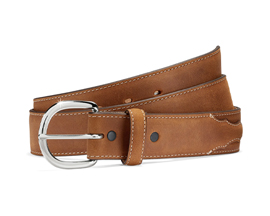 Justin&reg; 40 in. Men's Silver Creek Classic Leather Belt - Brown