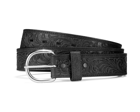 Justin&reg; 38 in. Men's Hand Tooled Western Belt Black