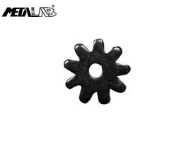 9 Point Black Steel Rowels, 1" -  Pair