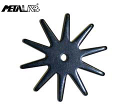 10 Point Black Steel Spike Rowels, 2-3/16" - Sold as Pair