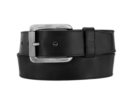 Justin&reg; 38 in. Men's Bent Rail Bomber Western Leather Belt - Black