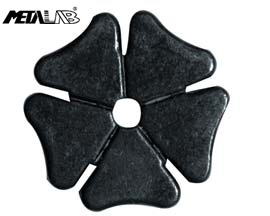 Cloverleaf Black Steel Rowels, 1-1/8" - Sold as Pair