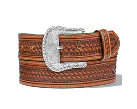 Justin&reg; 38 in. Men's Basic Leather Work Belt Reg & Big Bark - Brown