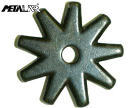 9 Point Black Steel Rowels, 1-1/4" - Sold as Pair