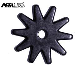 10 Point Black Steel Rowels, 1-1/2" - Sold as Pair