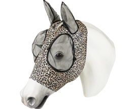 Lycra Fly Mask for Horse - Cheetah