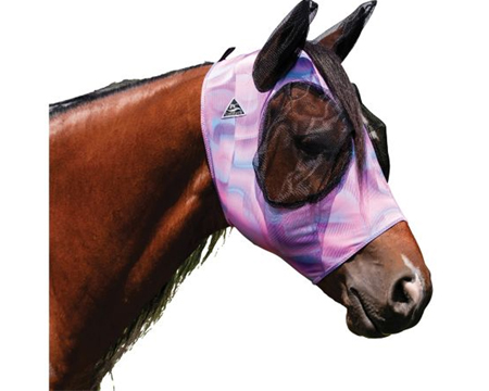 Comfort Fit Lycra Fly Mask - Geometric