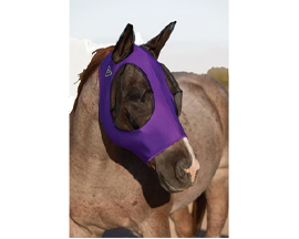 Lycra Fly Mask for Horse - Purple
